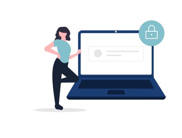 Woman with laptop